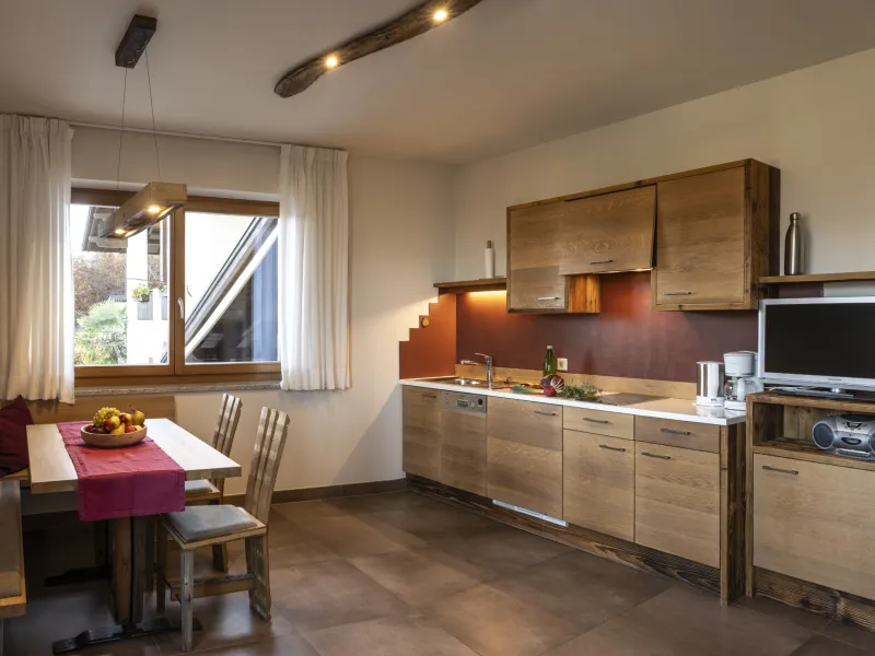 Ferienwohnung Dissertorihof Kaltern Merlot Wohnküche