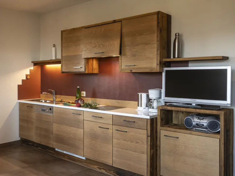 Ferienwohnung Dissertorihof Kaltern Merlot Küche