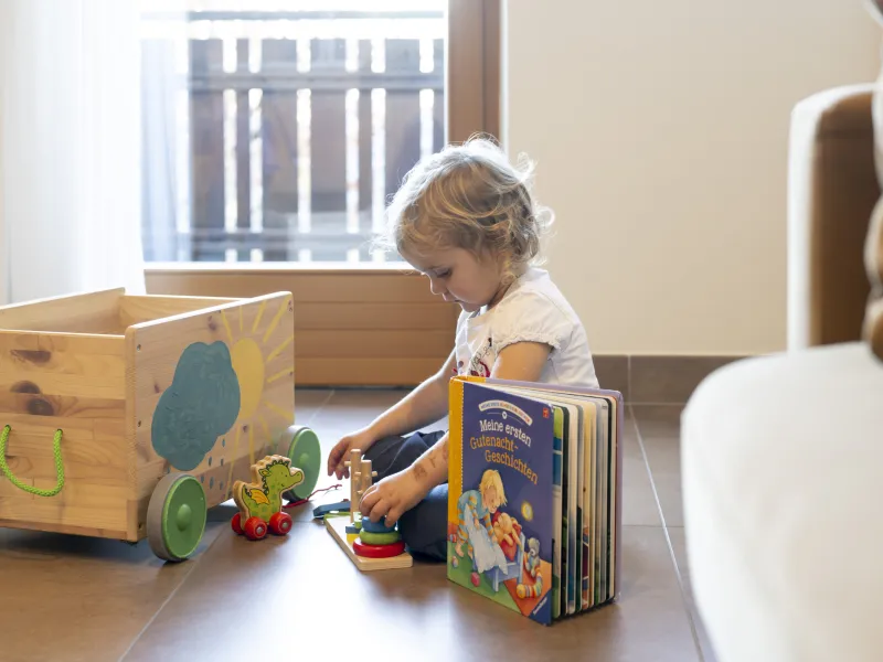 Ferienwohnung Dissertorihof Kaltern Vernatsch Spielkiste