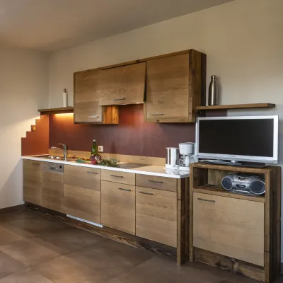 Ferienwohnung Dissertorihof Kaltern Merlot Küche