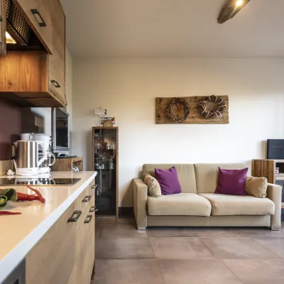 Ferienwohnung Dissertorihof Kaltern Merlot Wohnzimmer