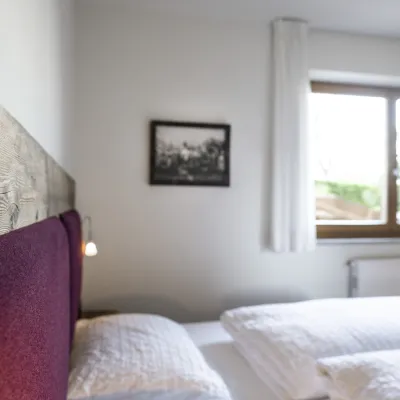 Ferienwohnung Dissertorihof Kaltern Vernatsch Schlafzimmer