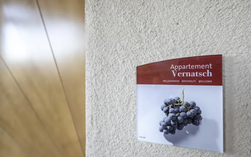Ferienwohnung Dissertorihof Kaltern Vernatsch Eingang