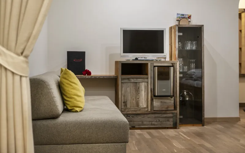 Ferienwohnung Dissertorihof Kaltern Weißburgunder Wohnzimmer