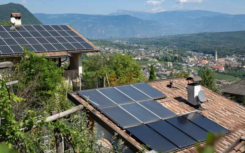 Nachhaltigkeit Photovoltaik am Dissertorihof in Kaltern